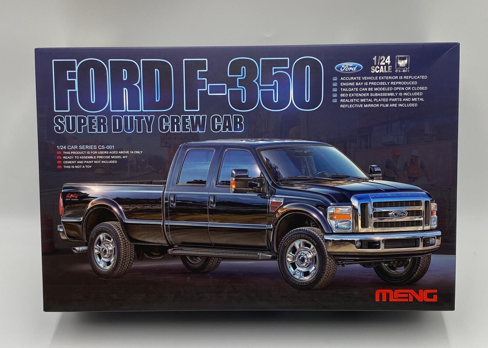 Ford F-350 SUPER DUTY CREW CAB Meng Model | No. CS-001 | 1:24