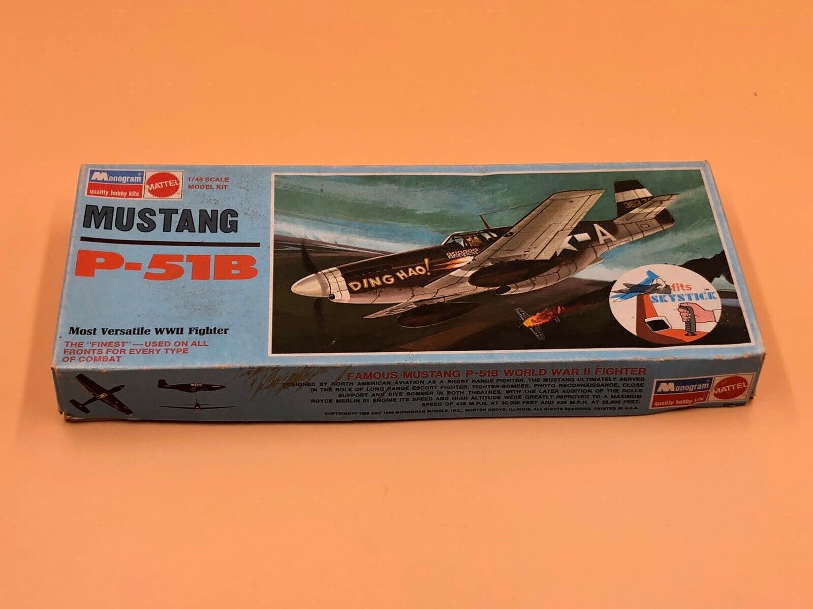 Mustang P-51B Fits Skystick Monogram/Mattel | No. 6806 | 1:48