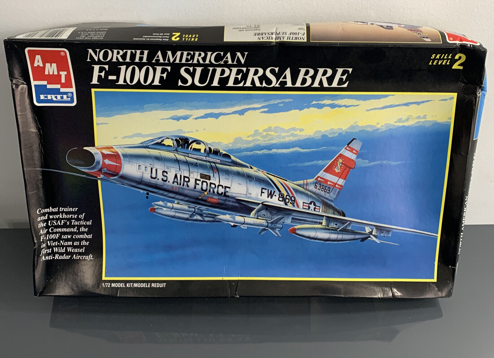 AMT/ERTl #8892 North American F-100F Supersabre “The Hun” model kit, 1/72