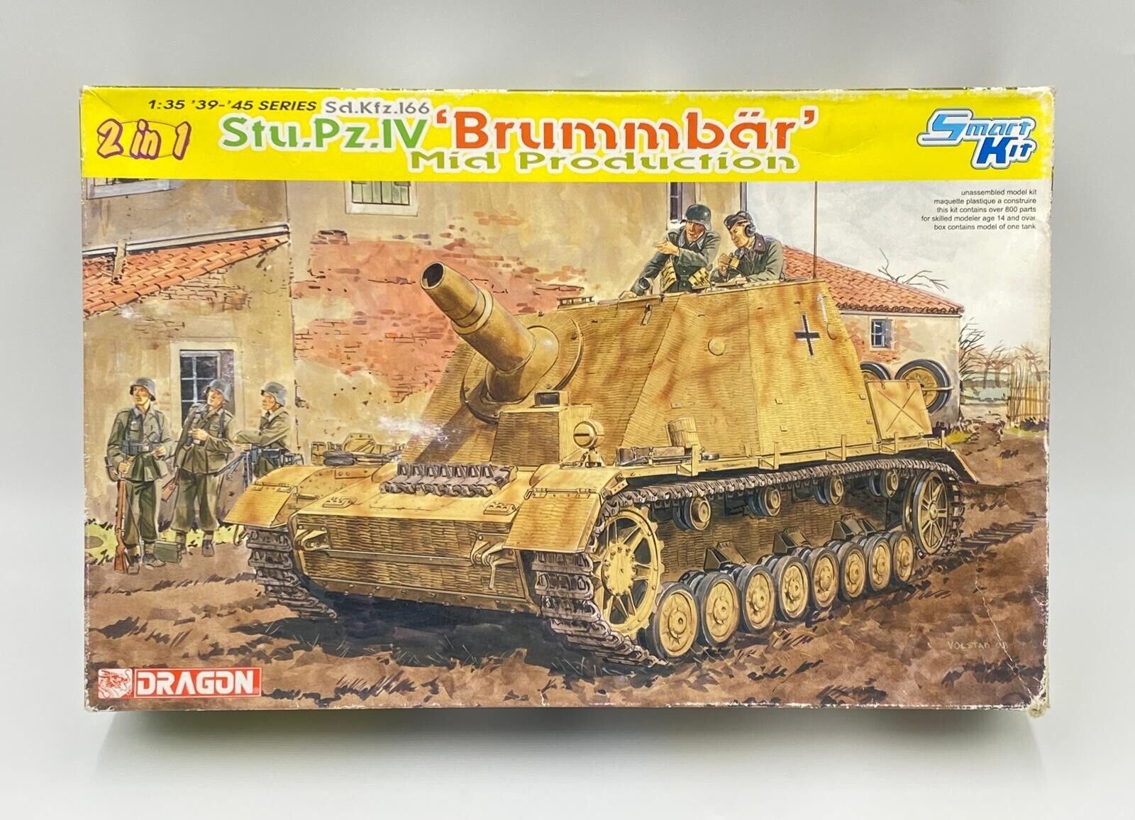 1/35 Sd.Kfz.166 Stu.Pz.IV Brummbar Mid Prod. 2 in 1 by Dragon