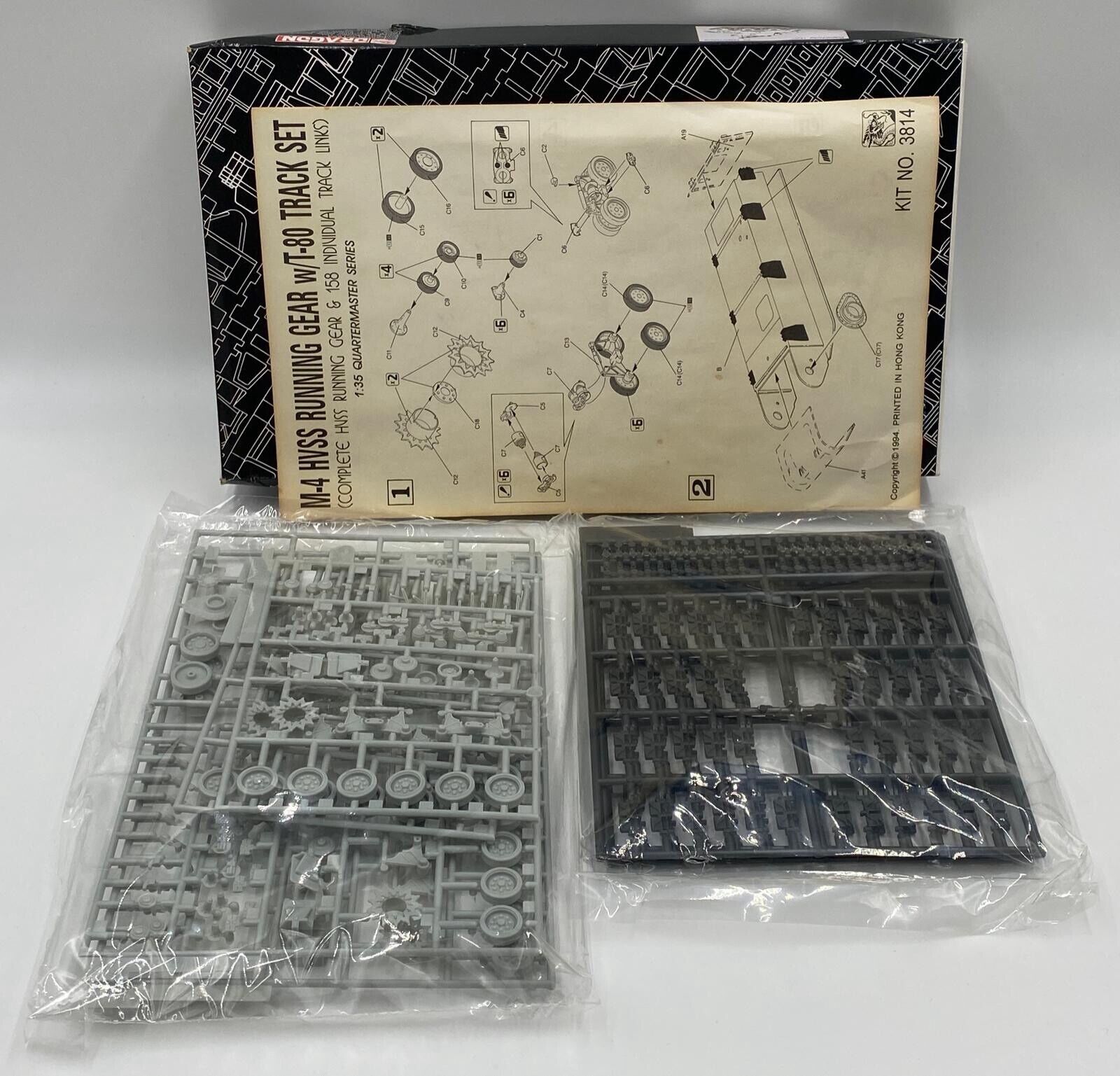 1/35 Scale Sherman M-4 HVSS Running Gear and Track Set Dragon | No. 3814 | 1:35