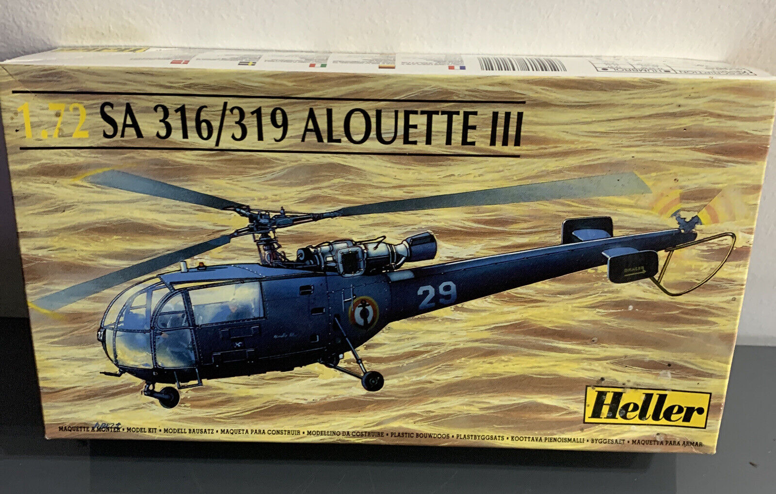 HELLER SA 316/319ALOUETTE III 1/72 scale model kit 80225