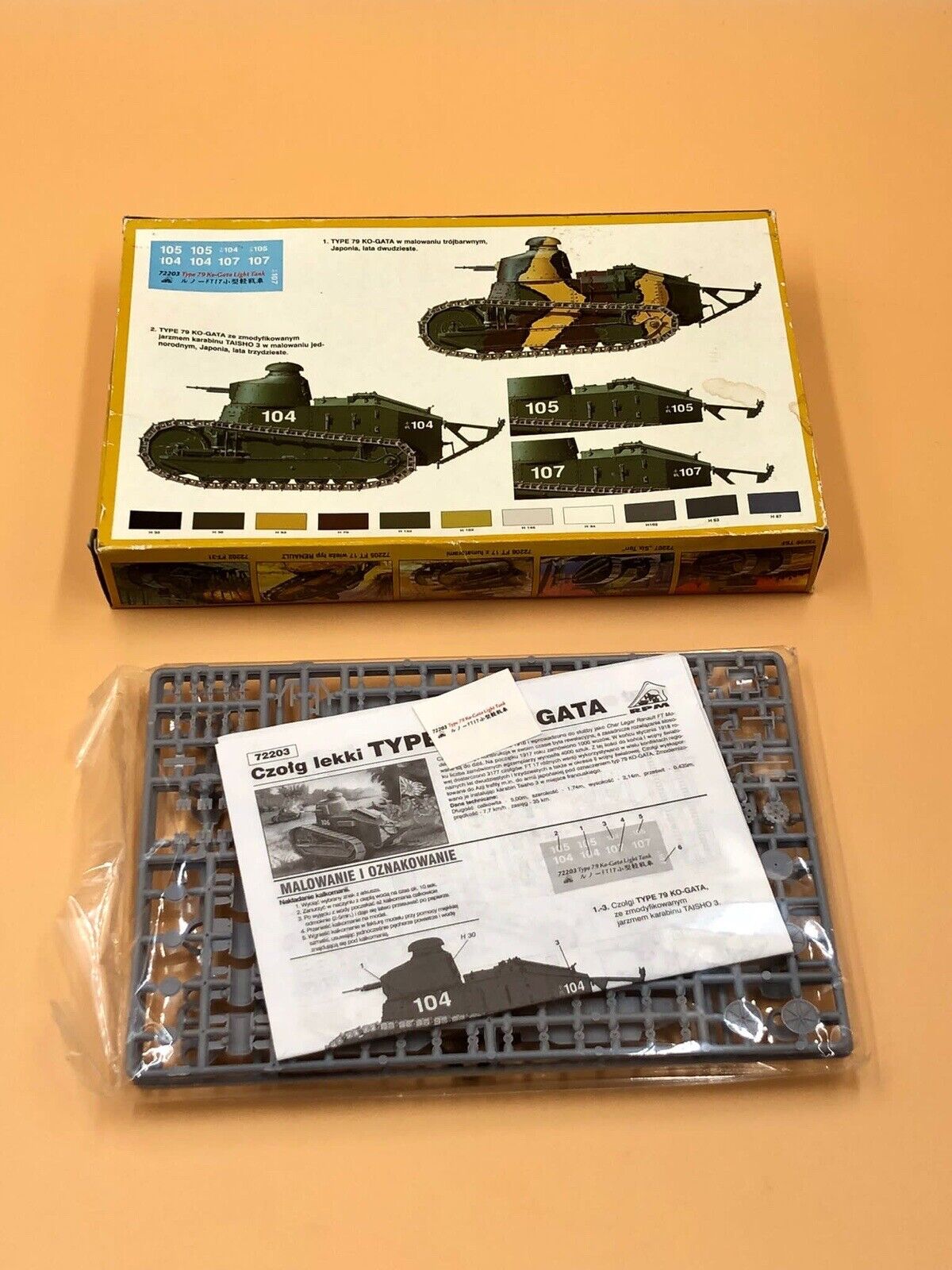 Czolg lekki Typ 79 Ko-Gata (Japanese FT-17) RPM | No. 72203 | 1:72