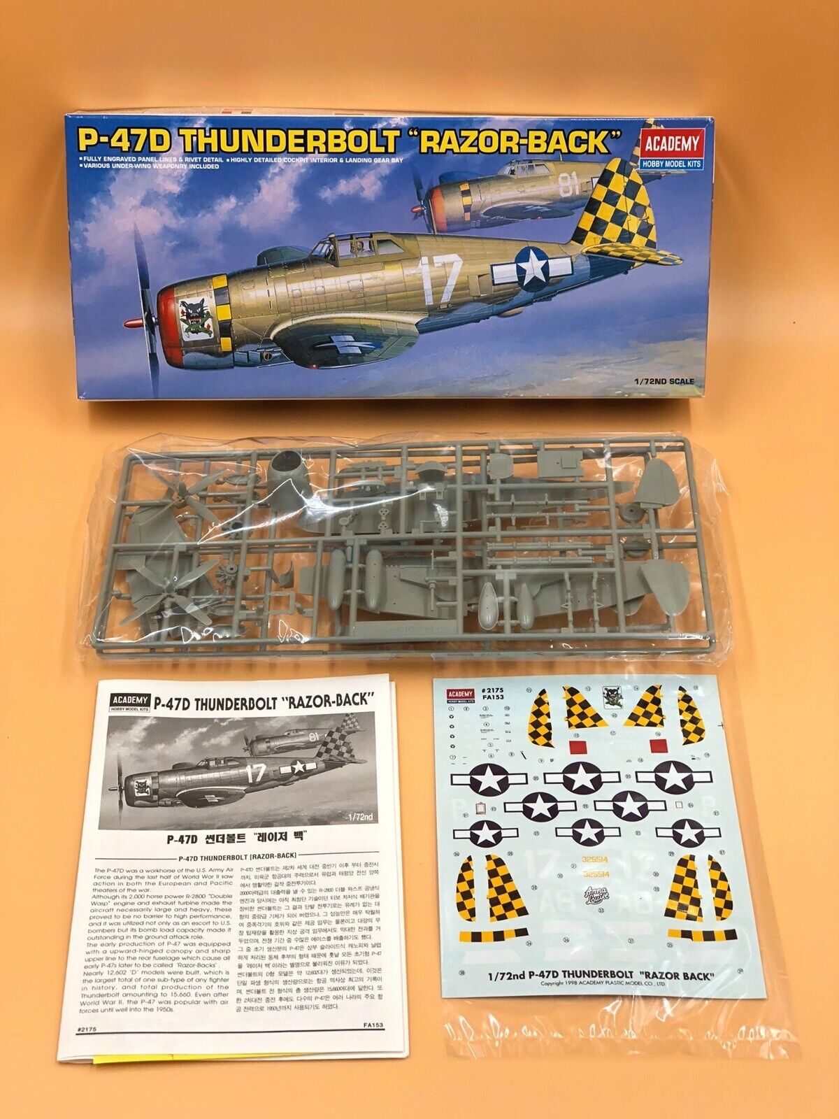 P-47D Thunderbolt "Razor-back" Academy | No. 2175 | 1:72