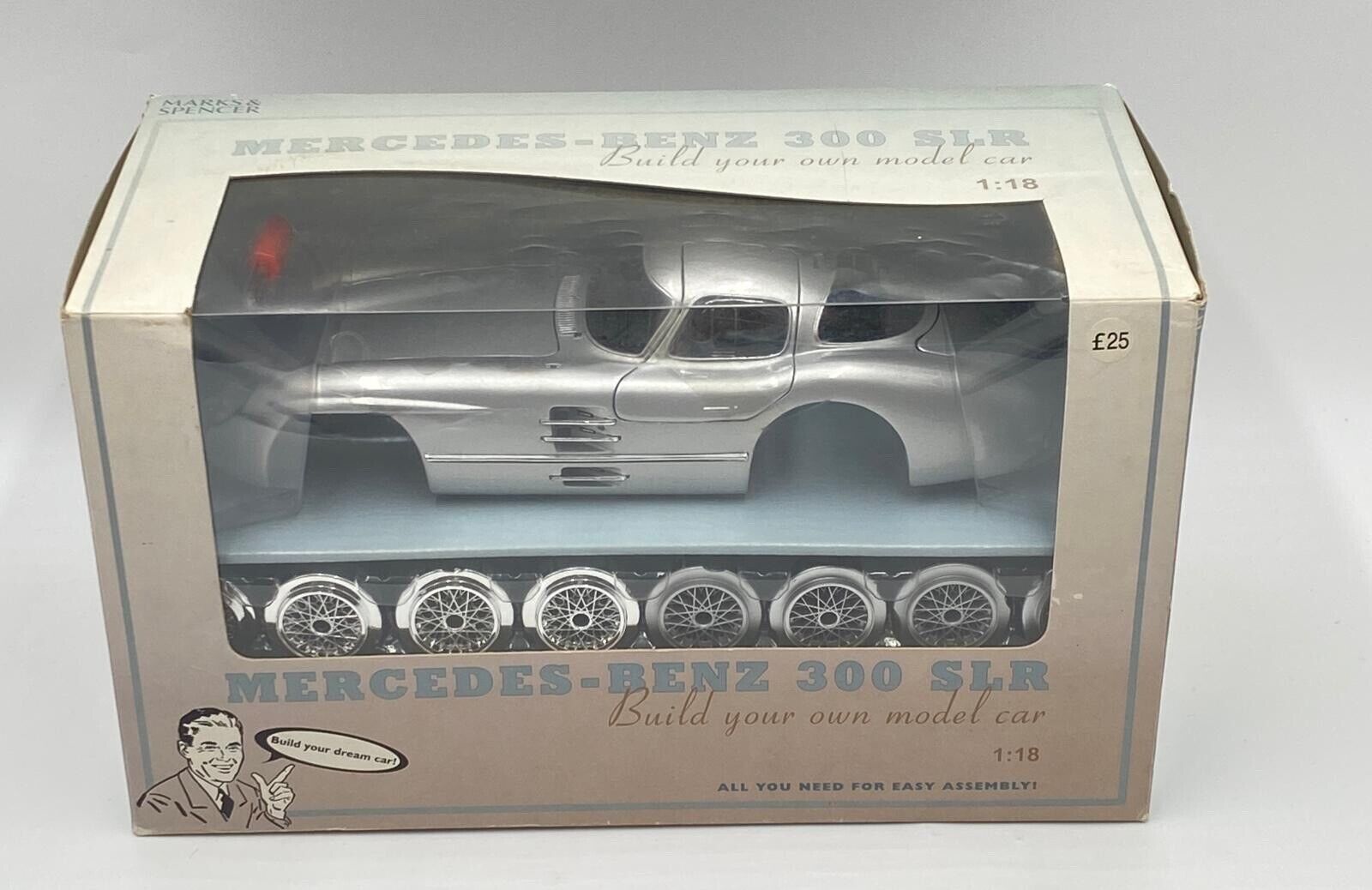 1:18 M&S Mercedes Benz 300 SLR diecast model kit