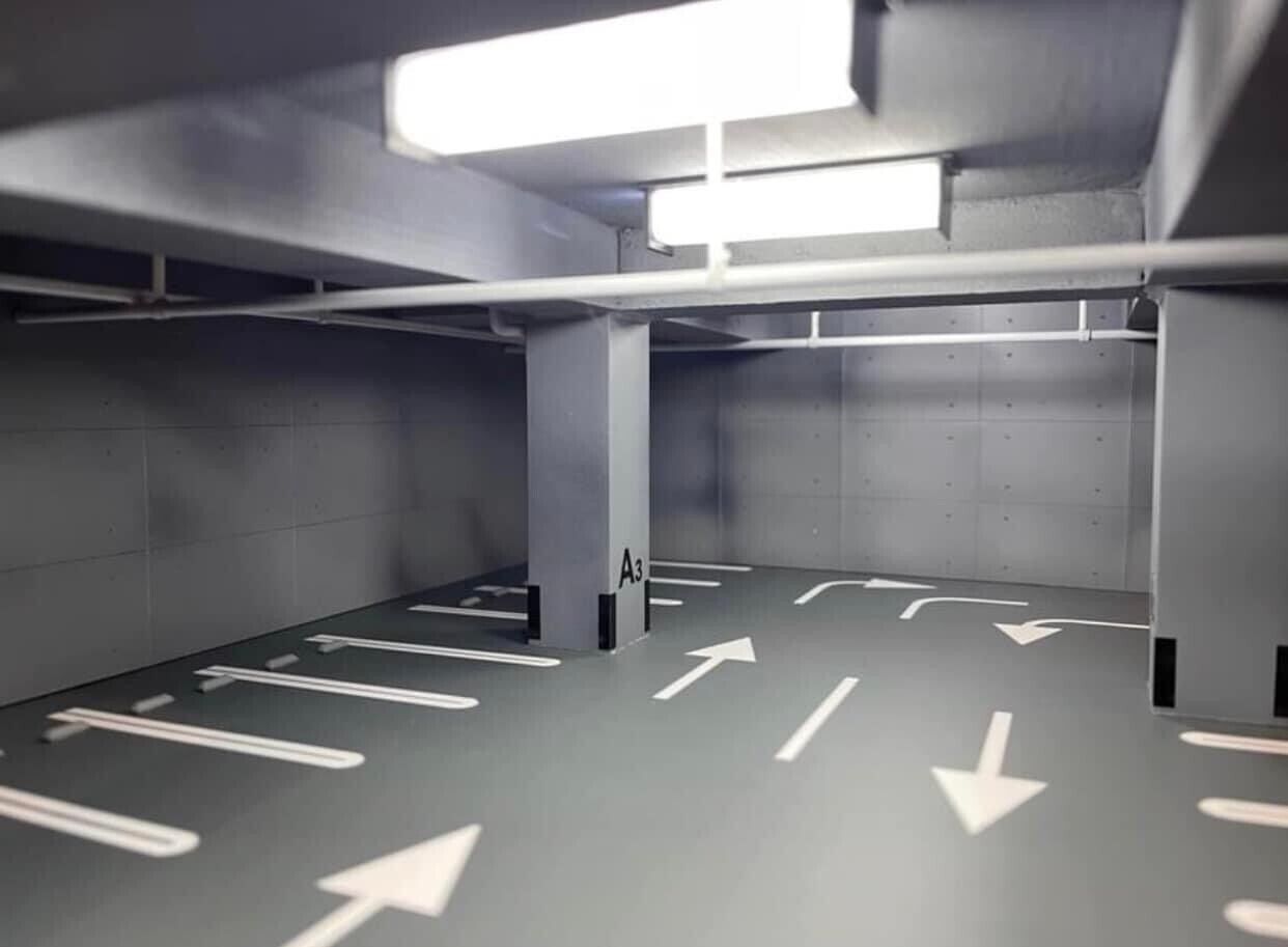 1/64 Scale IG-Model Underground Parking Diorama