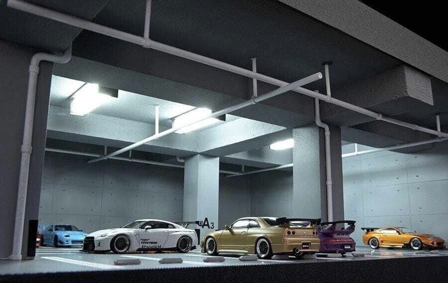 1/64 Scale IG-Model Underground Parking Diorama