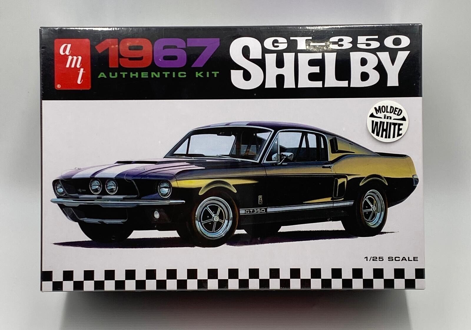 1967 Shelby GT-350 Molded in White AMT | No. 800 | 1:25