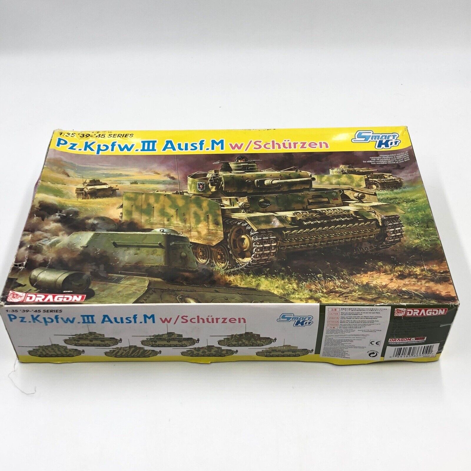 Dragon 1/35 Pz.Kpfw.III Ausf.M w/Schurzen # 6604 - Plastic Model Kit