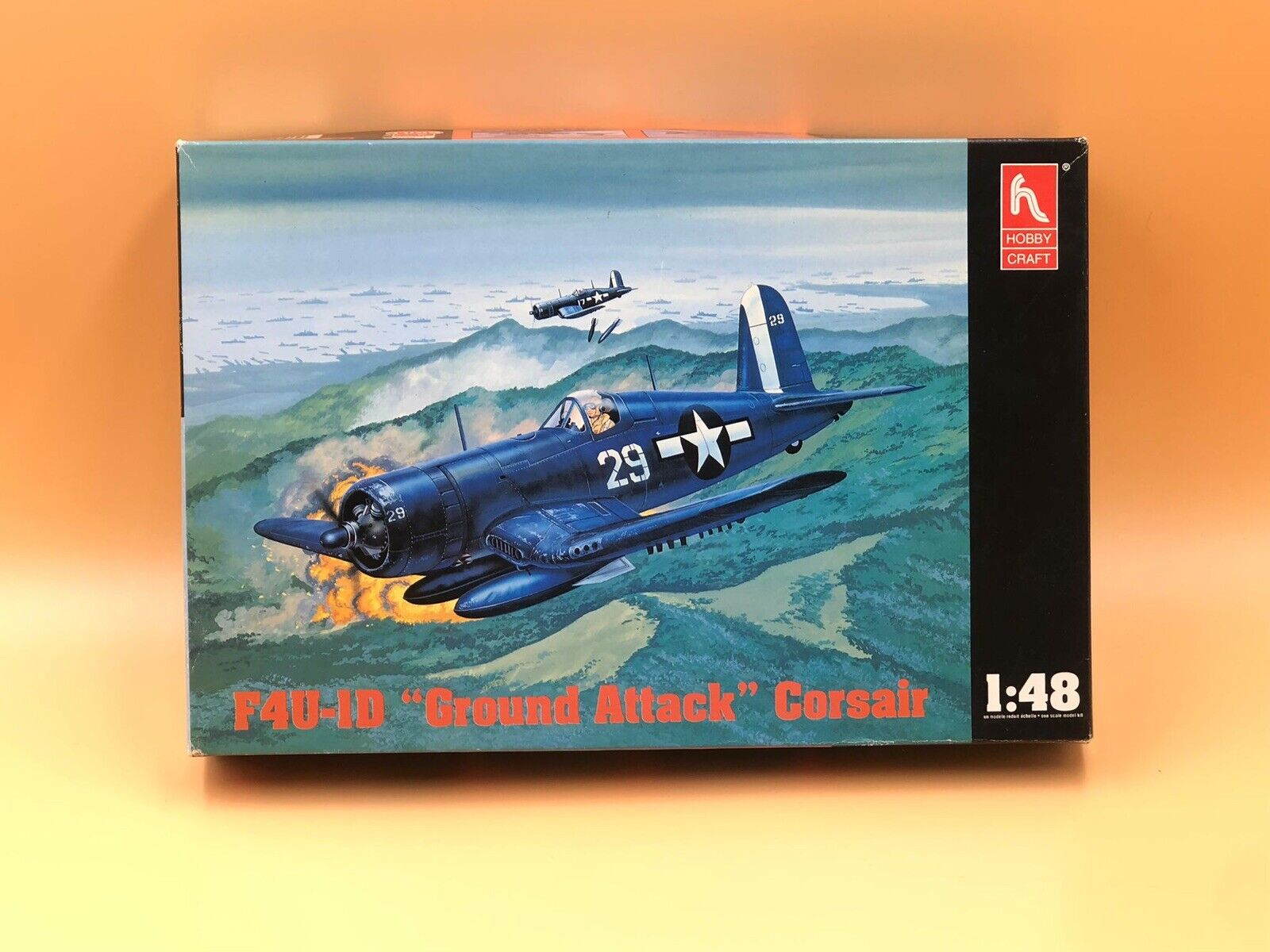 Hobby Craft 1/48 F4U-ID Ground Attack Corsair Prop Plane Kit HC1527 Box 11866