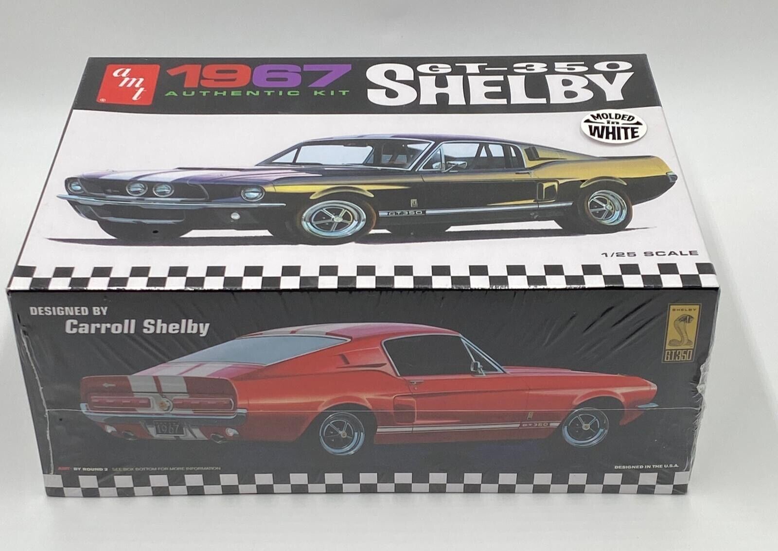 1967 Shelby GT-350 Molded in White AMT | No. 800 | 1:25